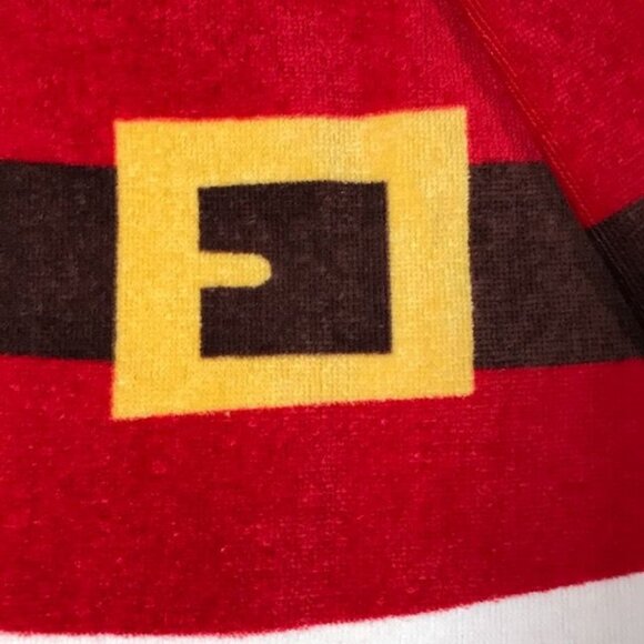 Set of 2 Holiday Time Santa's Belt 100% Cotton Towels - Picture 2 of 6